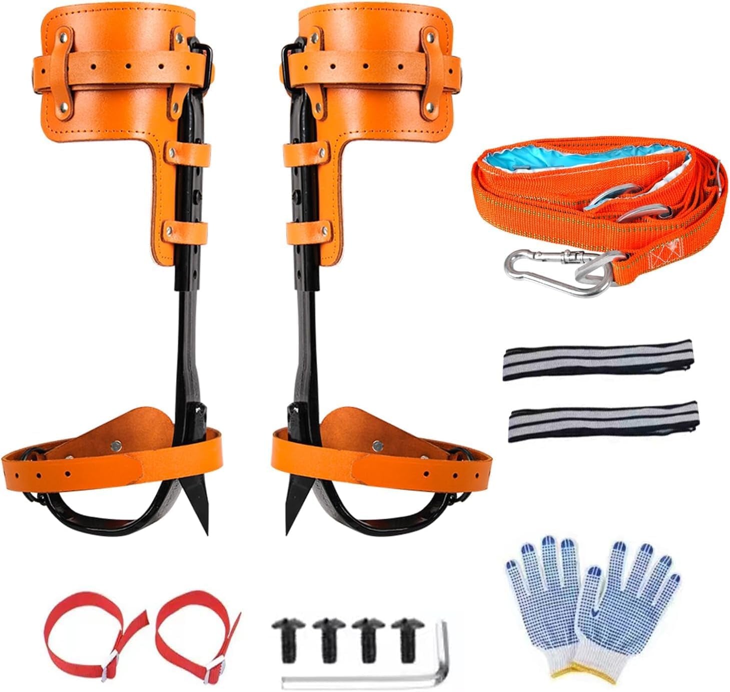 Tree Climbing Spikes Kit - Tree Climbing Gear Arborist Tree Climbing Kit for Tree Work, Climbing Sports Working